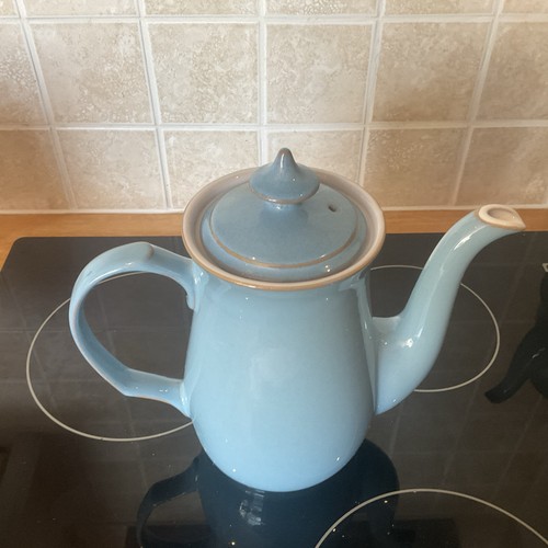 Denby colonial blue coffee - denby, pot