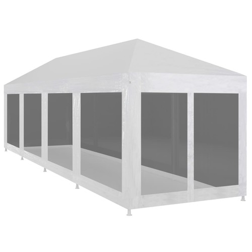 Party tent with mesh - mesh, sidewalls