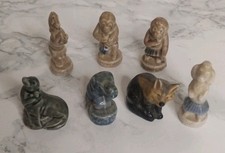 Wade Whimsies Animal  Figures Bundle Job Lot X10 Monkey Horse Seal Elephant Wolf