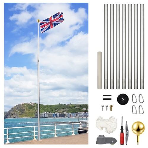 20ft sectional flag pole kit - flag,
