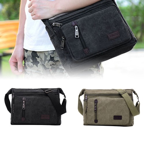 Men canvas shoulder bag - men,
