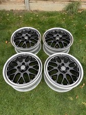 Custom 2 Piece BBS RS764 17”x7.5J Wheels 4x100 VW Golf Mk1 Mk2 Corrado Polo Lupo