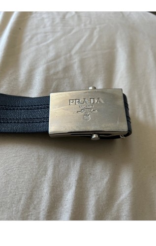 Prada leather belt - prada,