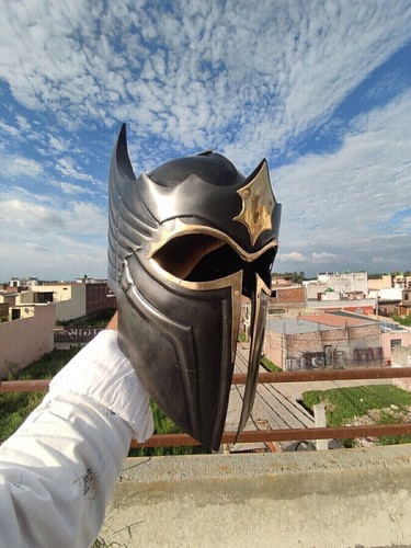 Medieval steel viking - , helmet