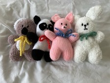 Set Of 4 handknitted cuddly