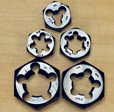 NPT HEX DIE 1/4" 3/8" 1/2" 3/4" 1" BRAND NEW KAF