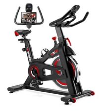 Spin Bike With LCD Monitor And Tablet Mount Fitness Cardio To The Extreme