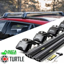 FITS CHEVROLET ZAFIRA B 01-11 LOCKABLE LOCKING ROOF BARS TURTLE AIR-2 Black
