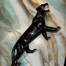 Black Ceramic Panther Figurine