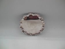 Commemorative Sterling Silver Card Pin Tray P&O MV Arcadia Carrs Sheffield 1997