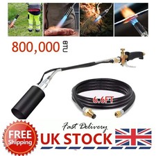 2M Hose Long Arm Propane Butane Gas Torch Burner Blow Kit Roofer Roofing Brazing