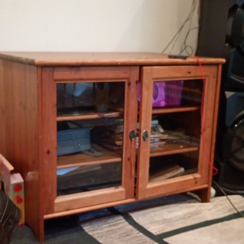 Solid pine glass - pine, tv