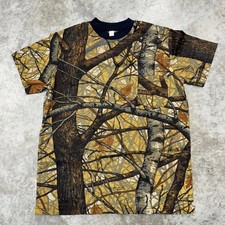 Vintage Camouflage T Shirt Mens XL 90's Skyline Apparition NOS Mossy Oak Hunting