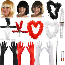 LADIES GATSBY FLAPPER ACCESSORIES 1920'S CHARLESTON GIRL FANCY DRESS ACCESSORIES