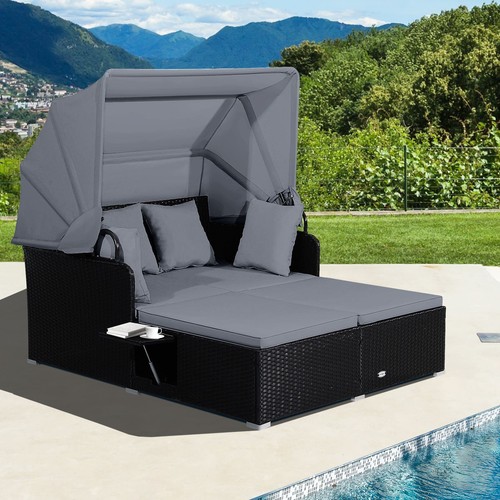 Daybed rattan wicker sunbed - pe,