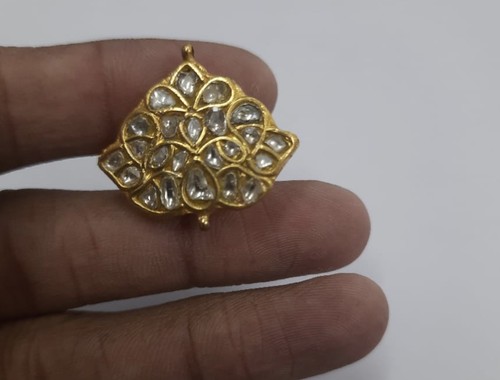 22k gold kundan - kundan, diamond