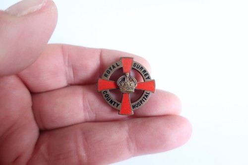 Vintage enamel nursing badge
