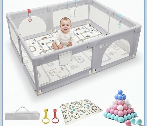 Eaq baby playpen - playpen, mat