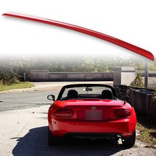 Fyralip Y22 Painted Red 32V Boot Lip Spoiler For Mazda MX5 Miata NC 05-15