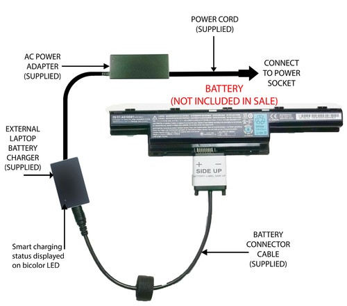 External laptop battery - external,