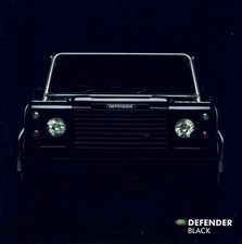2002 Land Rover Defender Black Brochure Catalog Great Britain / U.K.