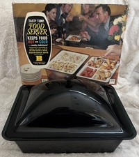 Vintage Tasty Temp 2-Compartment Hot Cold Buffet Food Server Model#451