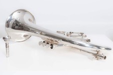 LeMonde Satellite Bugle Silver Plated – With Trigger & Bach 1 1/4CFL Mouth Piece