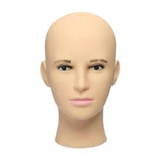 Male Bald Mannequin Head
