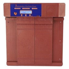 Bronze Color Auto Chicken Coop Door Electric Double Door Auto Chicken Door O HOT