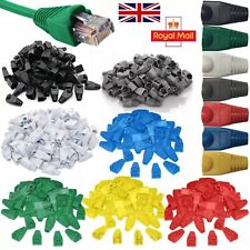 RJ45 Connector Boots Cat5e Cat6 Network LAN Ethernet Patch Cable Plug End Lot UK