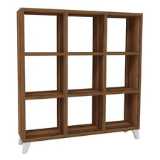 Cube square bookcase with - 9,