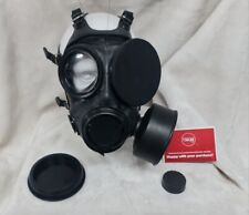 Gas mask with drinking tube, Filter and Blackout Lids BDSM, Rubber Fetish Horror