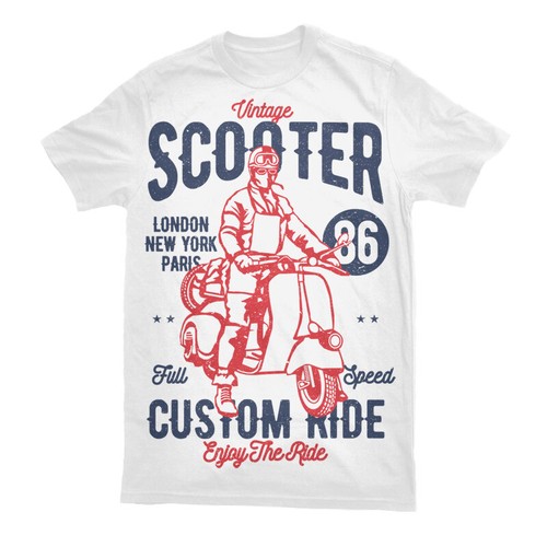 Shirt scooter mod mens sizes - shirt,