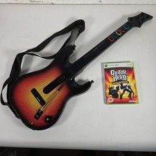 Guitar Hero World Tour Wireless Controller Guitar Xbox 360 & Video Game Bundle
