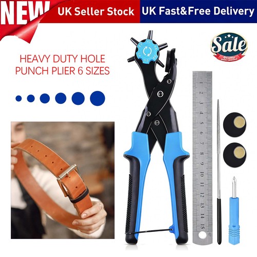 Sized leather hole - 9'',