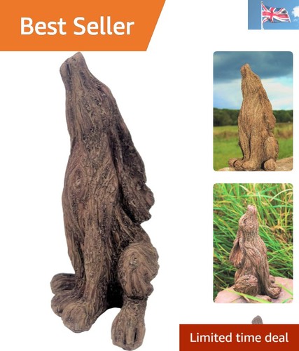 Rustic wooden effect hare - rustic, wooden-effect