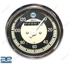 Black & Cream Face 120 MPH Speedometer For BMW R25 R26 & R50-51 ECs