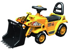 BULLDOZER DIGGER RIDE ON TOY PUSH ALONG TRUCK ROLE PLAY CHILDRENS LARGE