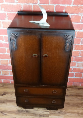 Art deco cupboard - cupboard, shelves