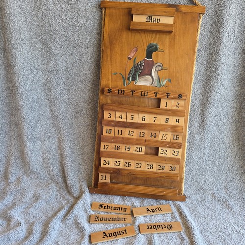 Vintage wooden perpetual - wooden,