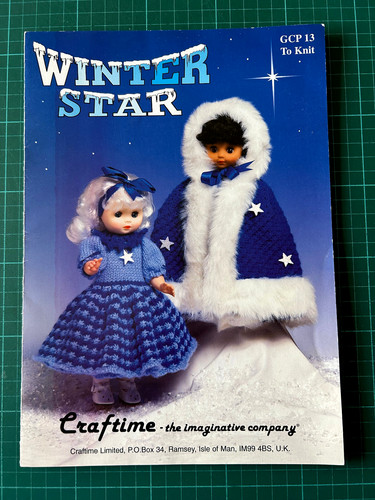 Winter star dress - dress, dolls