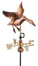 Landing Duck Copper Weathervane