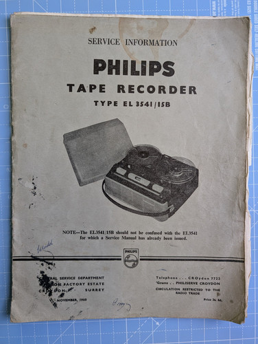 Vintage philips tape recorder - philips,