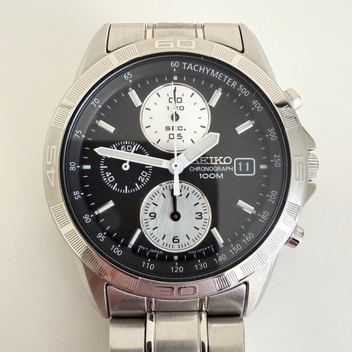 Seiko 100m chronograph watch - seiko,