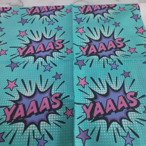Yaaas screen printed pop art - yaaas,