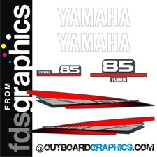 Yamaha 85hp 2 stroke outboard decals/sticker kit