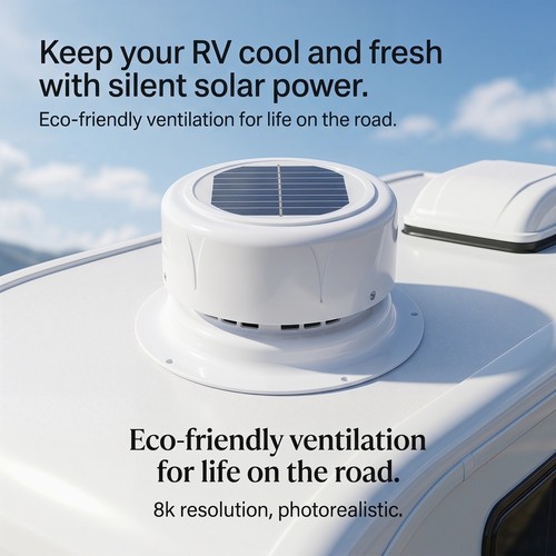 Solar roof vent - rv, boat