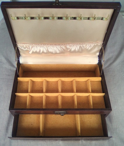 Large vintage mele - brown, faux