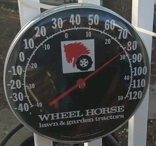Wheel horse mower thermometer - wheel,