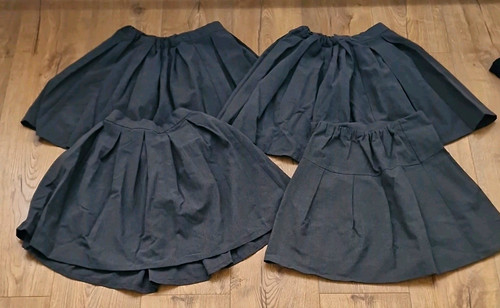Girls grey pleated school - grey,